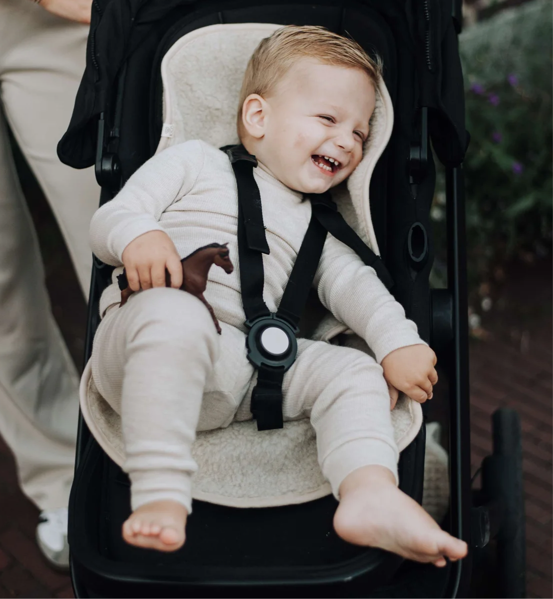 Onderlegger voor buggy of maxi cosi - merinowol
