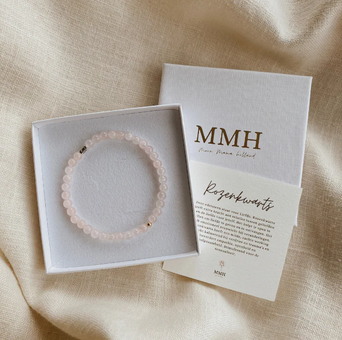 Rozenkwarts armband | Liefde