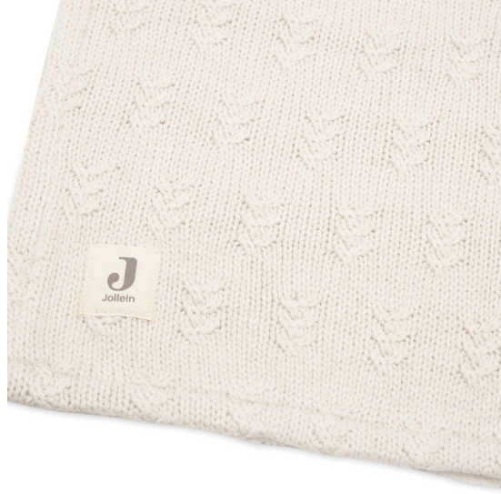 Deken Wieg Grain Knit - Oatmeal/Velour