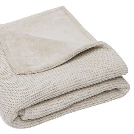 Deken Wieg Basic Knit - Nougat/Fleece