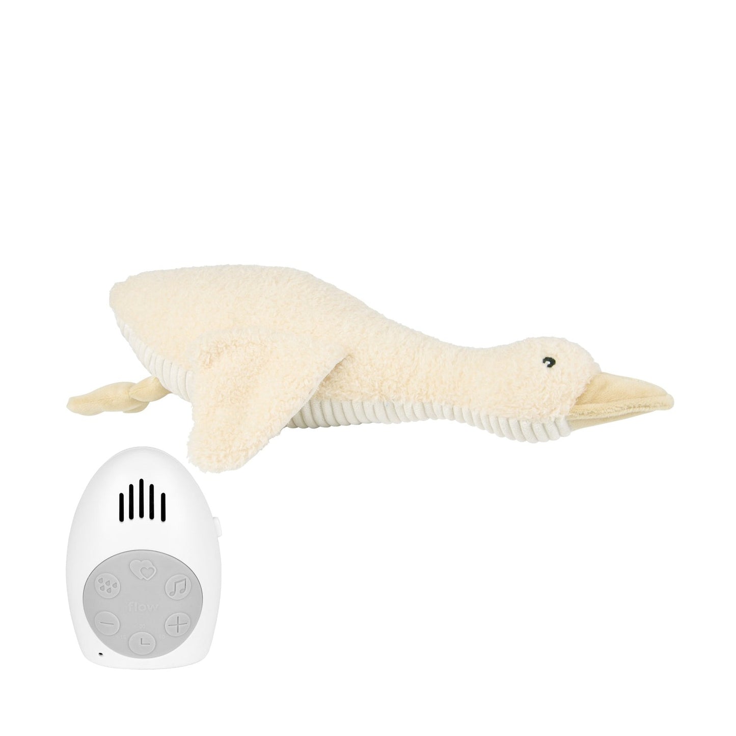 Hartslag knuffeleend Liva (beige) - Flow Amsterdam