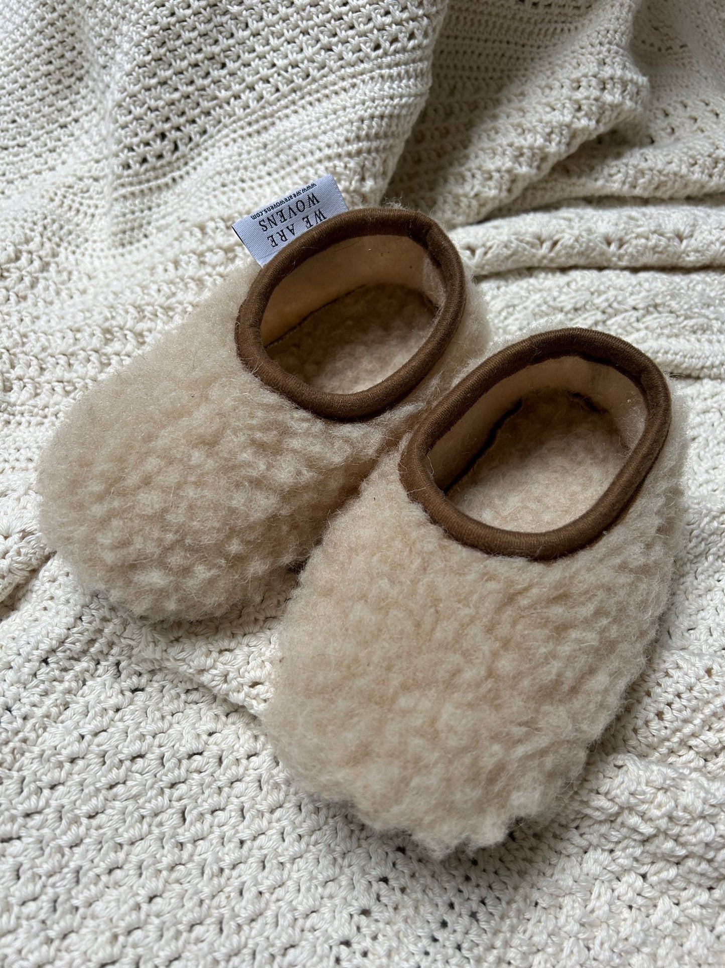 Kids Ballerina sloffen – 100% Schapenwol – Macchiato