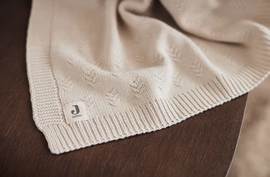 Deken Ledikant Grain Knit Oatmeal