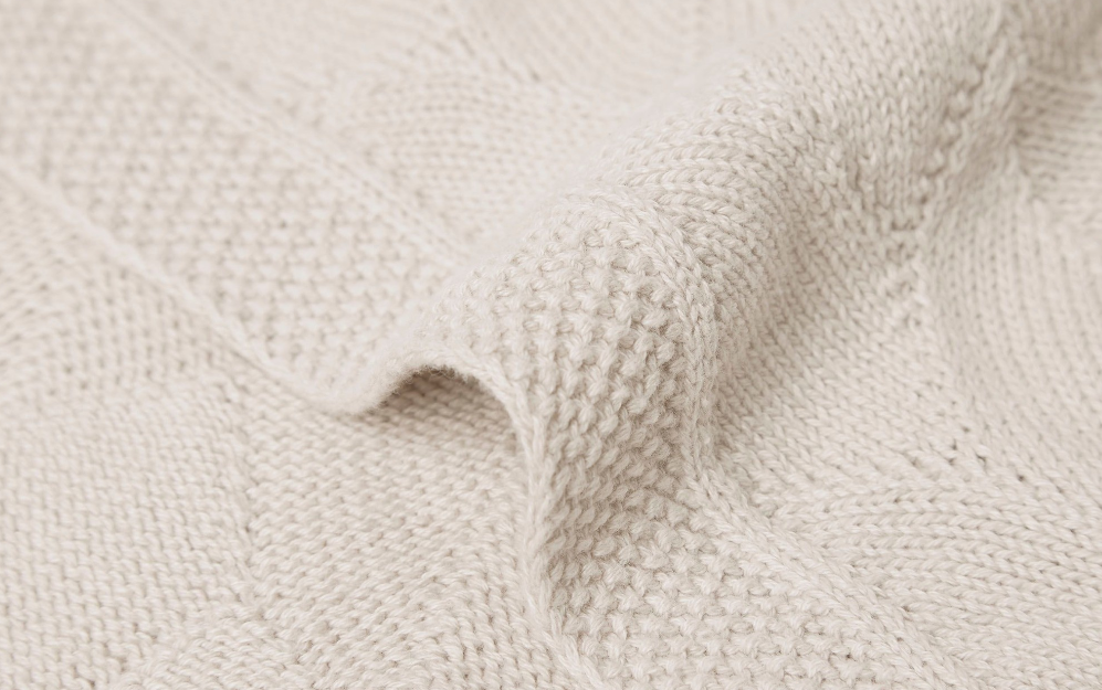 Deken Ledikant Shell Knit - Nougat - GOTS