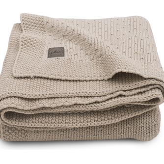 Deken ledikant Bliss knit nougat