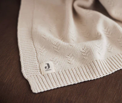 Deken Wieg Grain Knit - Oatmeal